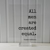Thomas Jefferson - Floating Quote - All men are created