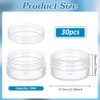 BENECREAT 30-Piece Set of 30 10ml Round Case Beads, Cosmetics,