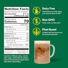 STASH Apple Blossom Latte - Dairy Free Plant Based Chamomile Tea Concentrate - Caffeine-Free - 32 fl oz, 5 Servings