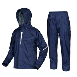 Document All Mind 360° Men's Rain Suit Top and Bottom Set, navy