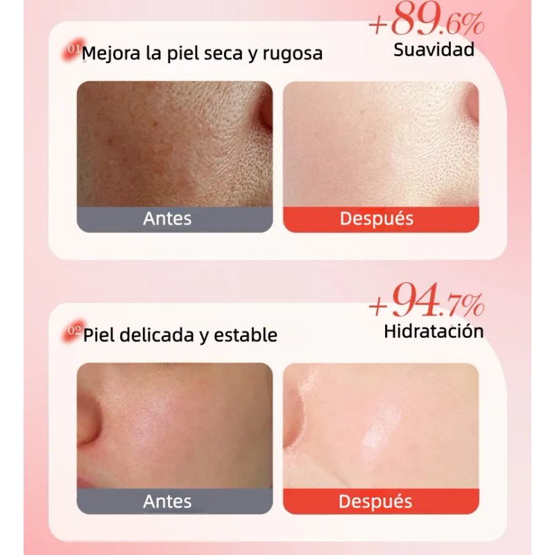 🔥 10pz mascarilla hidratante veg frutal para toda piel Vitaminas