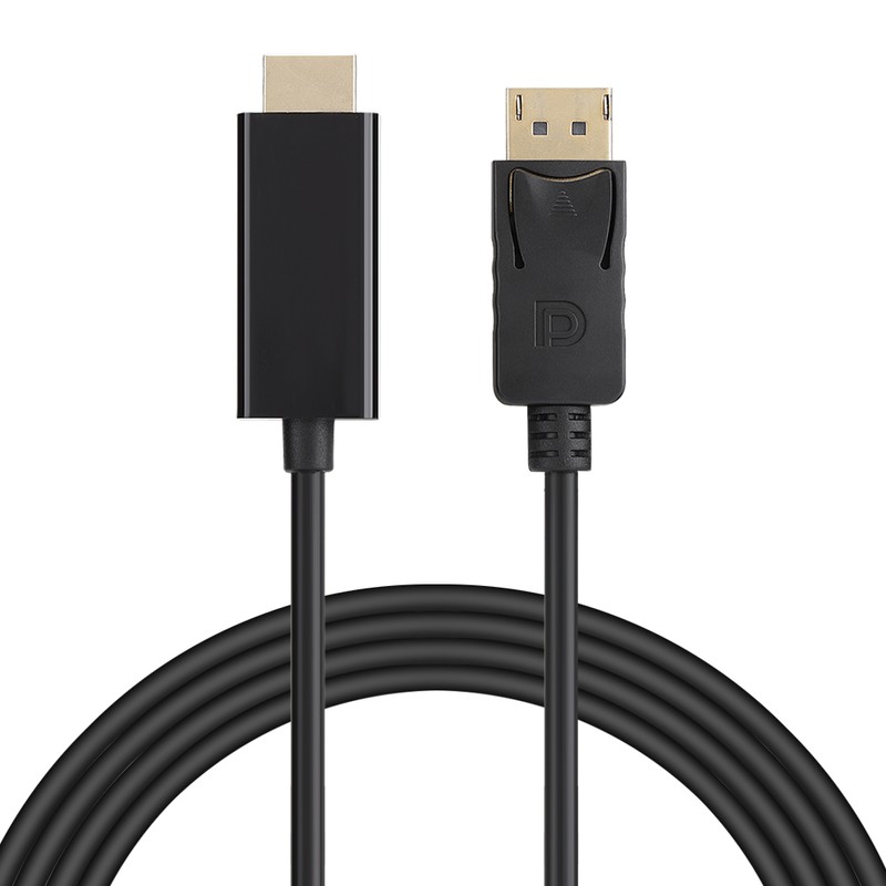 Large DisplayPort to HDMI HD Audio Video Adapter Cable Cord