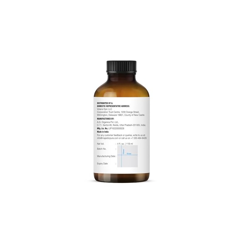 Majestic - Aceite esencial de incienso puro, 118 ml para