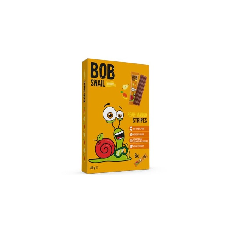Bob Snail Natural Pear-Mango Fruit Stripe 84g