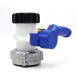MACHSWON IBC Water Tank Butterfly Valve 62mm Valve Tap Anti-Corrosion IBC Water Tank Adapter DN40 Connector Replacement Valve Fitting