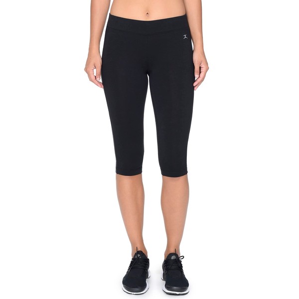 Danskin Womens Capri Legging, Black, M