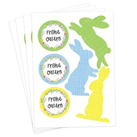 Paper Dragon Easter Stickers - Pack and Decorate Easter Gifts - Design 3
