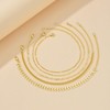 iF YOU Gold Ankle Bracelets for Women, 14k Gold Plated