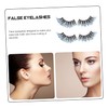 FOMIYES 2sets Elegant Sequins False Eyelashes Lightweight and Natural Look