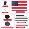 SENZHIYI Indoor Telescoping Flag Pole with Base 6FT-8FT,Aluminum Commercial Indoor