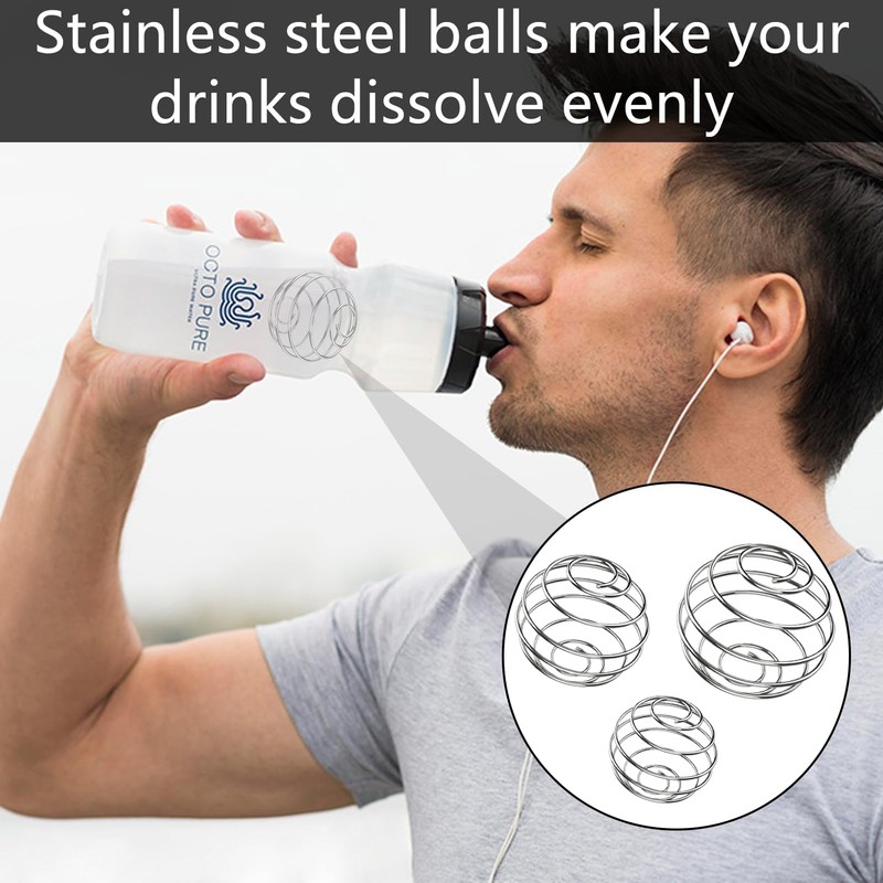 Pack of 3 Shaker Balls, Stainless Steel Shaker, Shaker Ball,