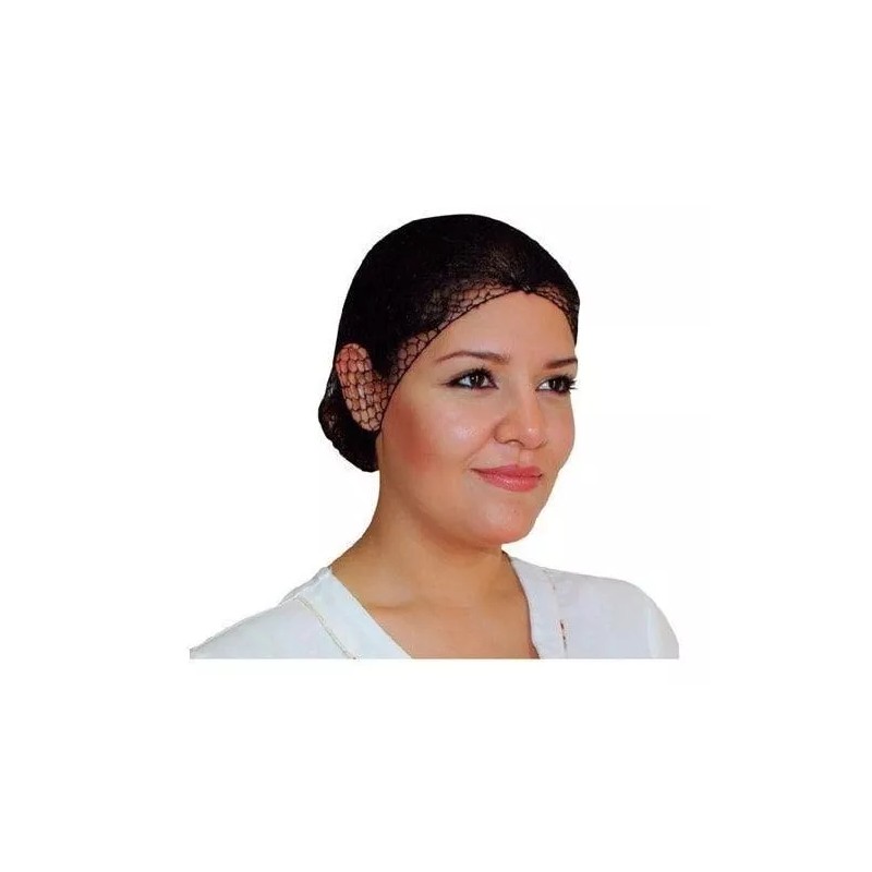 Jyrsa Gorro De Malla Negra, Cofia Red Para Alimentos Higiene