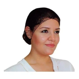 Jyrsa Gorro De Malla Negra, Cofia Red Para Alimentos Higiene 12pz