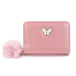 Energather Small Purse, PU Leather Wallet Women's Small for Women and Girls, Cute Purse Women's Small with Pelle Label for Shopping, Dater, Travel, pink, S, Casual