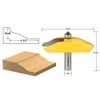 YONICO Raised Panel Cabinet Door Router Bits 3-1/2-Inch Diameter Ogee
