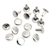 craftmemore 100 Pack 8 mm Doble Tapa Remaches Ronda remaches