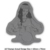 Azeeda A7 'Fortune Teller' Unmounted Rubber Stamp (RS00043806)