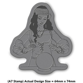 Azeeda A7 'Fortune Teller' Unmounted Rubber Stamp (RS00043806)