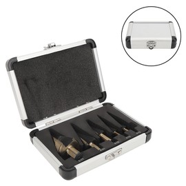 5PCS HSS4241 Step Cone Drill Bit Metric Hole Cutter Bit 4-12(5J) / 4-12(9) / 6-18 / 4-22 / 6-35