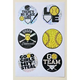 Kipp brothers Softball Balls/ Sticker sheet