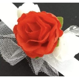 (Mikishin) 50 Pcs Artificial Roses 3cm Bouquet Rose Rose Wedding Decoration (Dark Pink)