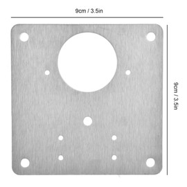Placa de Reparación de Bisagras de Gabinete, Soportes de Reparación de Bisagras de Acero Inoxidable Kit de Placa de Reparación de Bisagras para Muebles y Puertas de Cocina (4 Piezas)