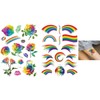2 Sheets Temporary Rainbow Tattoo Festival Tattoo Fake Tattoo LC025