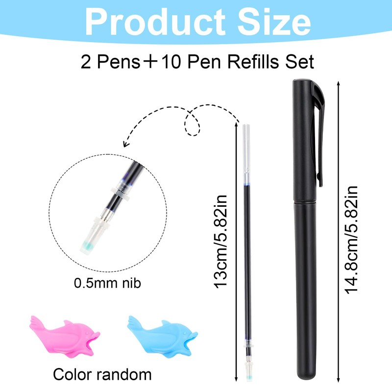 XLIUAX Magic Pens & Refills for Grooved Handwriting Workbooks, Disappearing