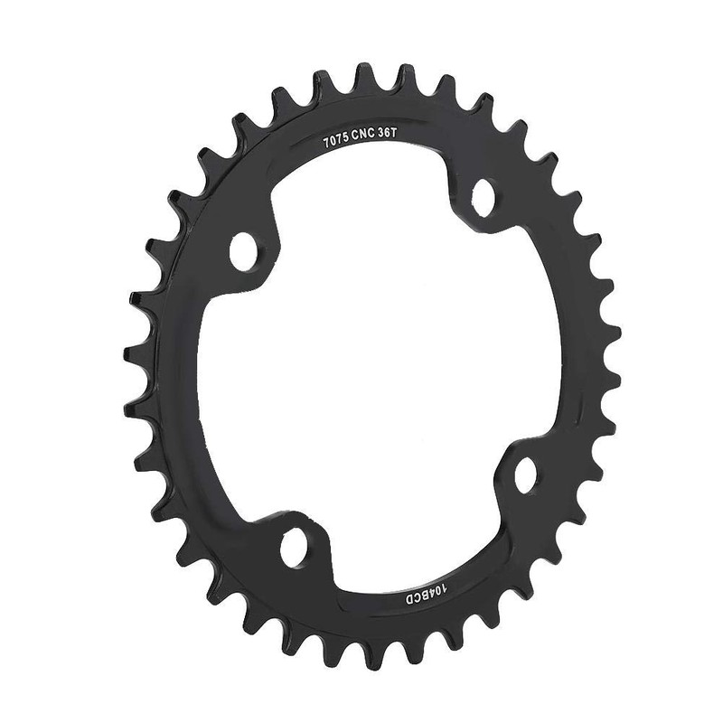 Bicycle Chainring, 104 BCD 32/34/36/38T Steel Single Crank Chainring for