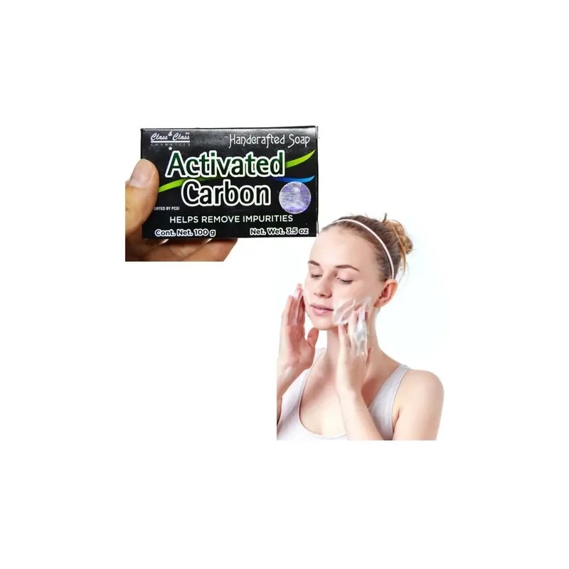 Jabon Artesanal Quita Puntos Negros Carbon Activado 100gr