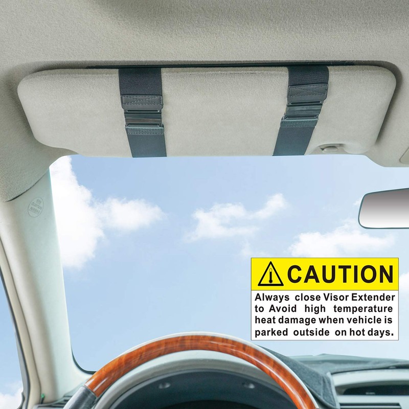 Car Visor Extender, FULLONG Car Visor Sunshade Extender for Front