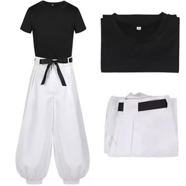 unisex Cosplay Costume Men's Black Stretchy Clothing Pants Outfit