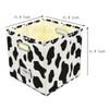 BeigeSwan Foldable Animal Cow [Set of 4] Cube Storage Bins,