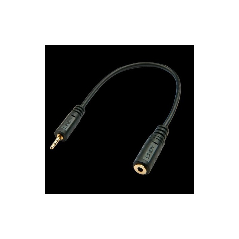 Lindy 35698 Premium Audio Cable 2.5mm Jack Male to 3.5mm