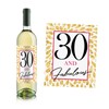 30th Birthday Wine Labels/Set of 4 Cheers Wine Bottle Stickers/Thirtieth