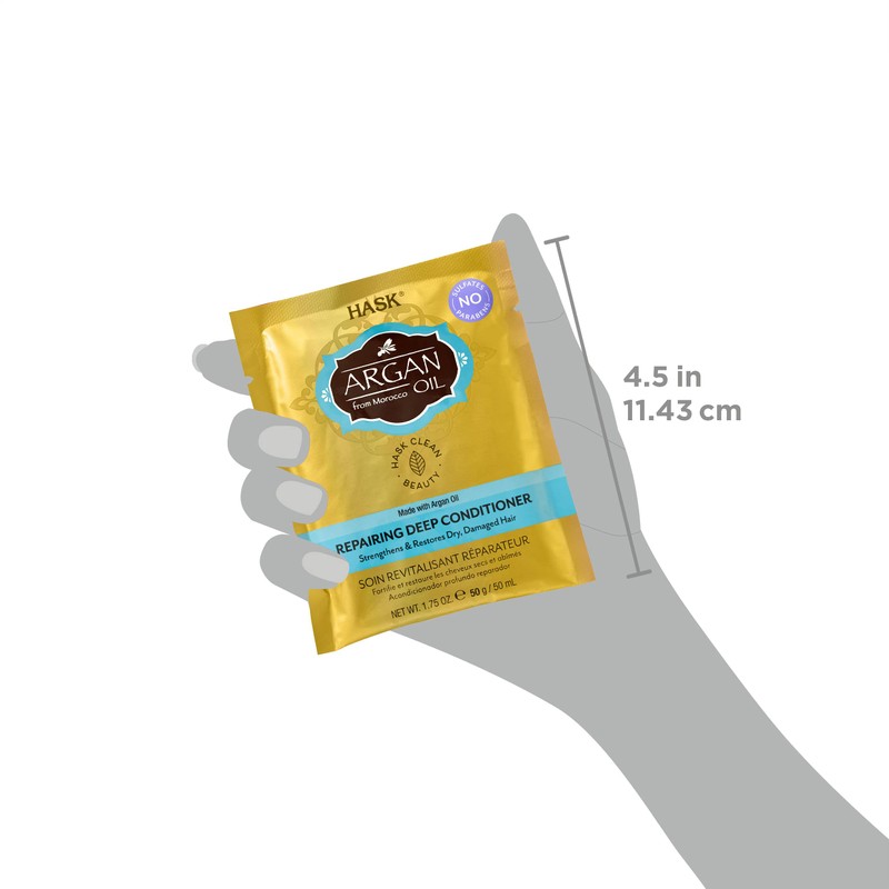 Hask Argan Oil From Morocco Repairing Deep Hair Conditioner Treatment,
