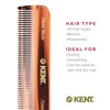 Kent FOT Tortoise Fine Tooth Handmade Pocket Comb for Men,
