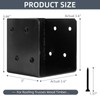Rasugarlary Deck Railing Brackets Connectors for 4"x4", 4"x6" Railing Wood