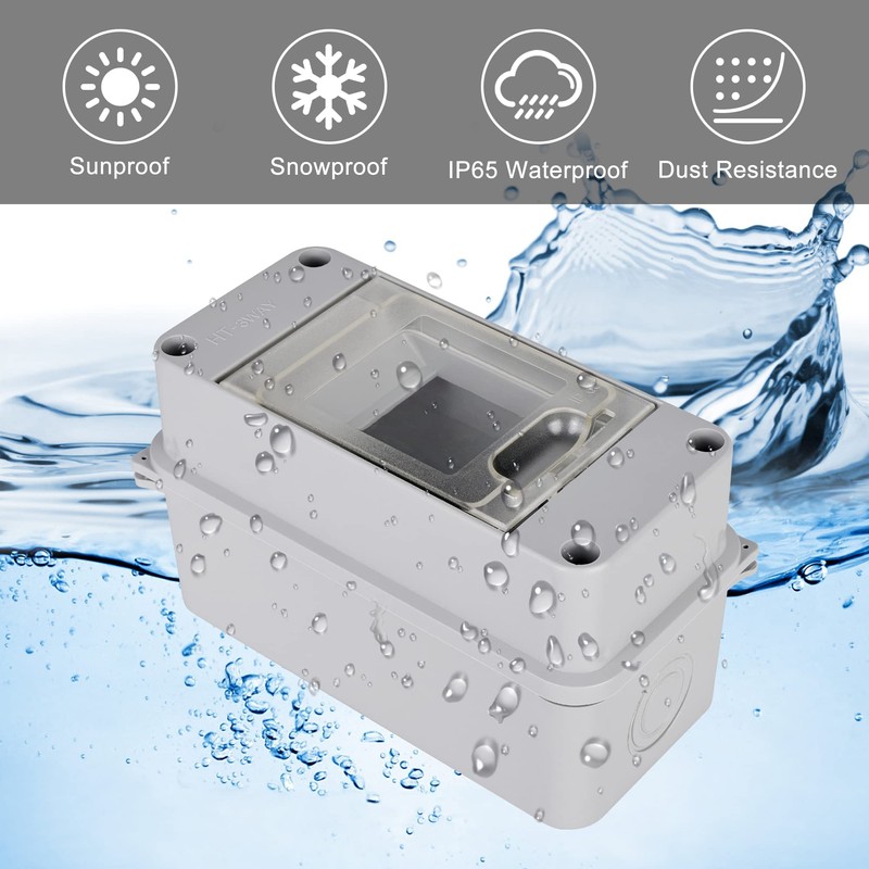 Surface-Mounted Fuse Box: Distribution Box Surface-Mounted, Fuse Box 3 Modules
