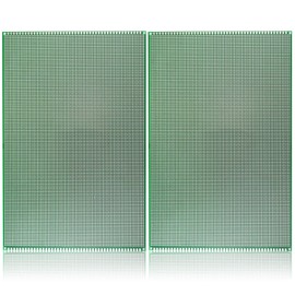 Eagles 2PCS 20x30 cm Double Sided PCB Board,Tinned Prototype Diy Universal FR4 Printed Circuit PCB Board Protoboard pcb kit Compatible with Arduino Kits