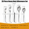 20-Piece Silverware Set, Flatware Set for 4, Food-Grade Stainless Steel