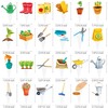 48Pcs Gardening Tool Cupcake Toppers Garden Birthday Party Decorations Garden
