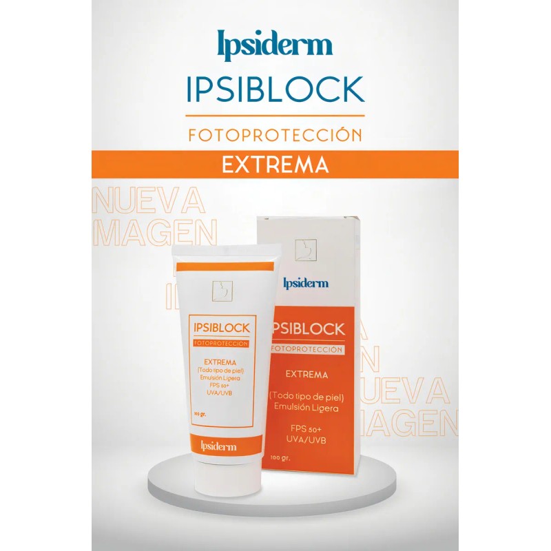 Ipsiblock Bloqueador Solar Extrema Fps50 Fotoprotector Uva Uvb 100g