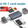 Snblzhef Card Reader USB3.0 SD TF Card Reader USB Hub