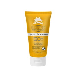 FOTOSUN UV FPS 50+, Travel Protector Solar Facial y Corporal para Viaje Protección Muy Alta Contra los Rayos del Sol Resistente al Agua Uso Diario Hipoalergénico 60 ml