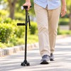 Folding Walking Cane with LED Light & Alarm – Adjustable