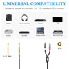 JOLGOO 1/4 TRS to Dual RCA Insert Cable, Male 6.35mm