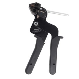 Cable Tie Gun Tool, Cable Tie Tensioning Tool, Black Pliers Tensioner, for Locking and Cutting Stainless Steel Cable Ties, 210 x 120 x 12 mm