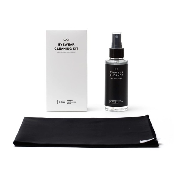[aihu] Eyewear Cleaning Kit Large aiuxeakuri-ningukittora-zi BK Black