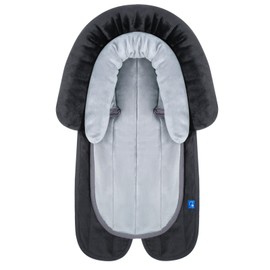 COOLBEBE COOLBEBE New 2-in-1 Baby Baby Body Pad for Newborn Infant Toddler - Extra Soft Body Seat Insert Cushion Pad, Perfect for Carseats, Strollers, Swings (Black